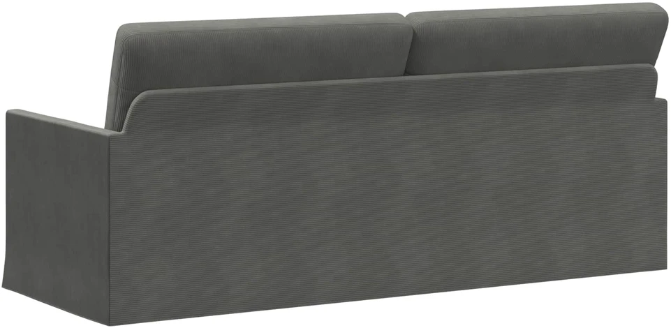 3 vietų sofa Tamsiai pilka 190 x 81 x 82 cm Kordūrinis audinys