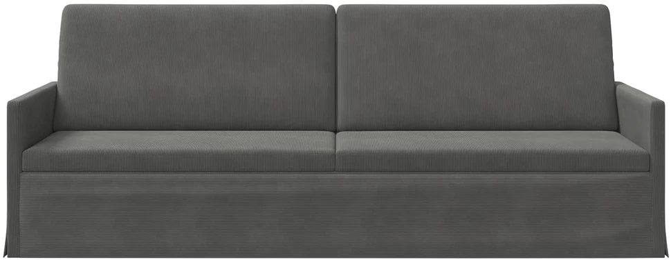 3 vietų sofa Tamsiai pilka 220 x 81 x 82 cm Kordūrinis audinys