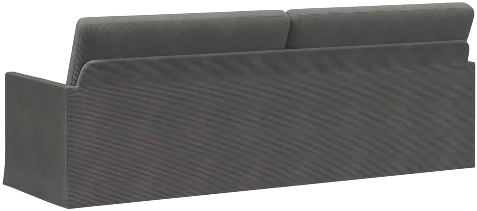 3 vietų sofa Tamsiai pilka 220 x 81 x 82 cm Kordūrinis audinys