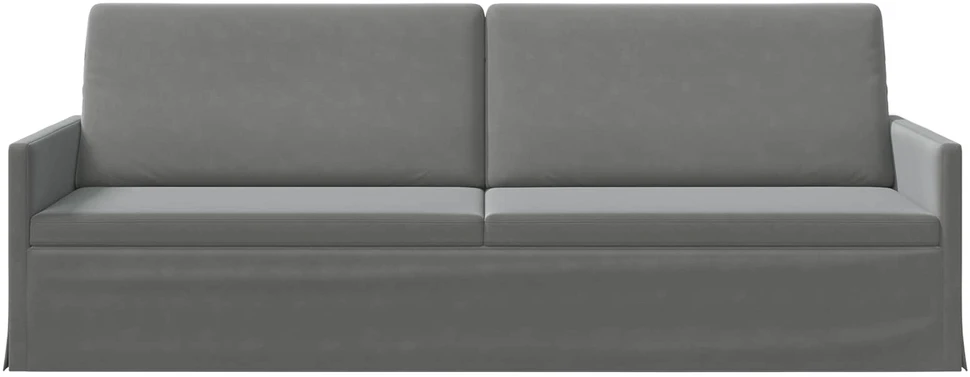 3 vietų sofa Tamsiai pilka 220 x 81 x 82 cm Aksomas