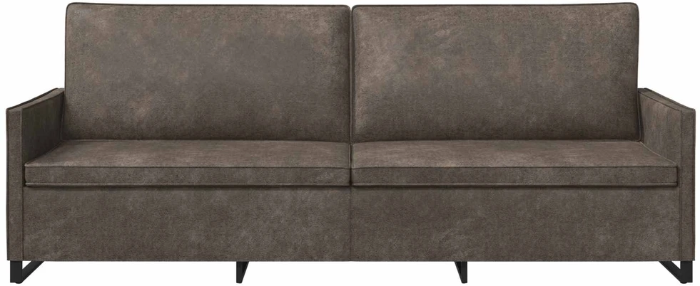 3 vietų sofa Tamsiai pilka 220 x 81 x 82 cm Dirbtinė zomša