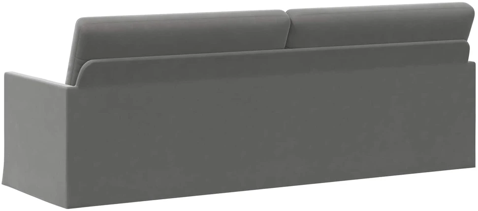 3 vietų sofa Tamsiai pilka 220 x 81 x 82 cm Aksomas
