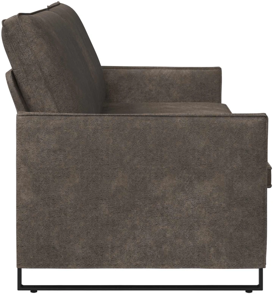 3 vietų sofa Tamsiai pilka 220 x 81 x 82 cm Dirbtinė zomša