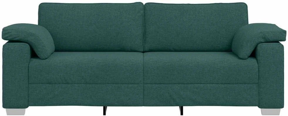 3-Vietis Sofa Tamsiai žalia 220 cm audinys