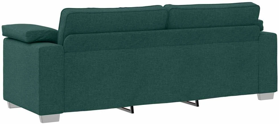 3-Vietis Sofa Tamsiai žalia 220 cm audinys