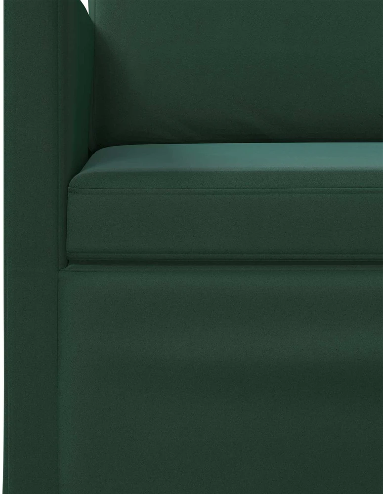 3 vietų sofa Tamsiai žalia 190 x 81 x 82 cm Aksomas