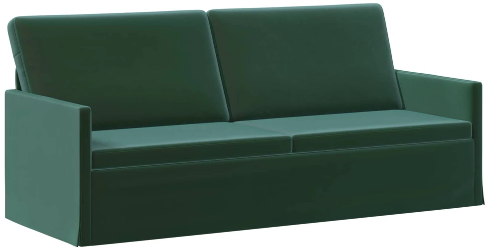 3 vietų sofa Tamsiai žalia 190 x 81 x 82 cm Aksomas