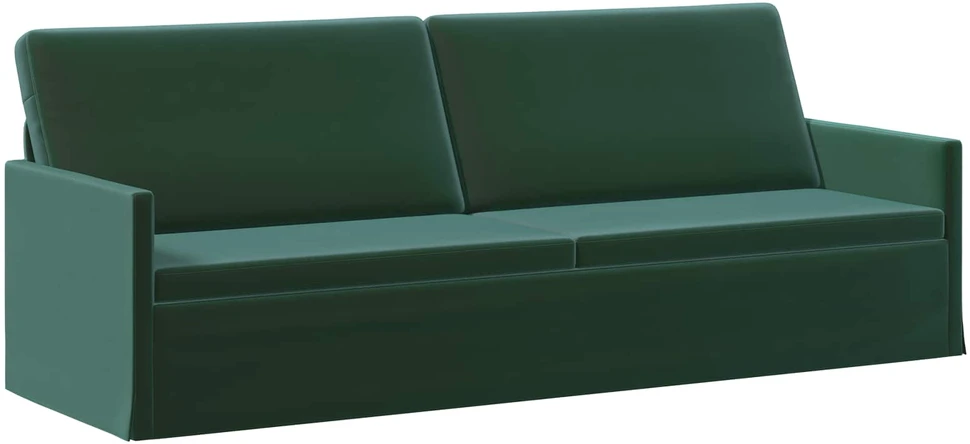 3 vietų sofa Tamsiai žalia 220 x 81 x 82 cm Aksomas