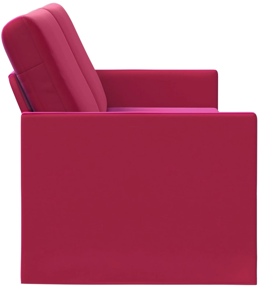 3 vietų sofa Vyno raudona 190 x 81 x 82 cm Aksomas