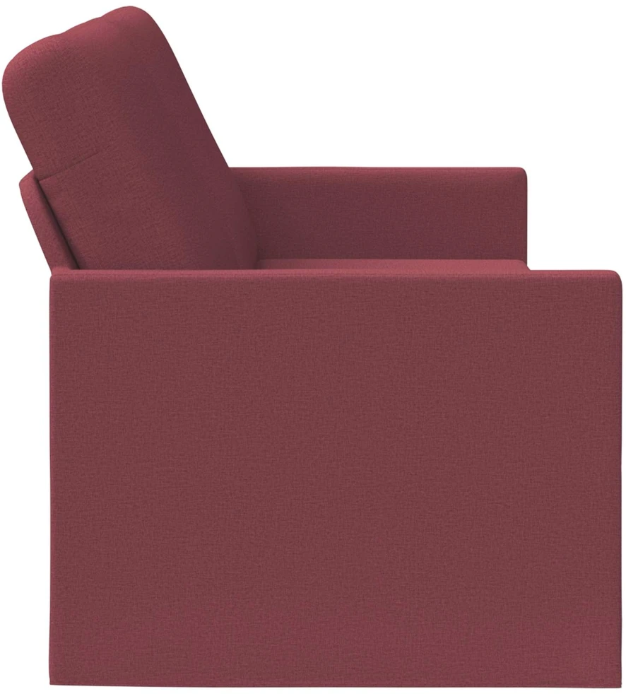 3 vietų sofa Vyno raudona 190 x 81 x 82 cm Audinys