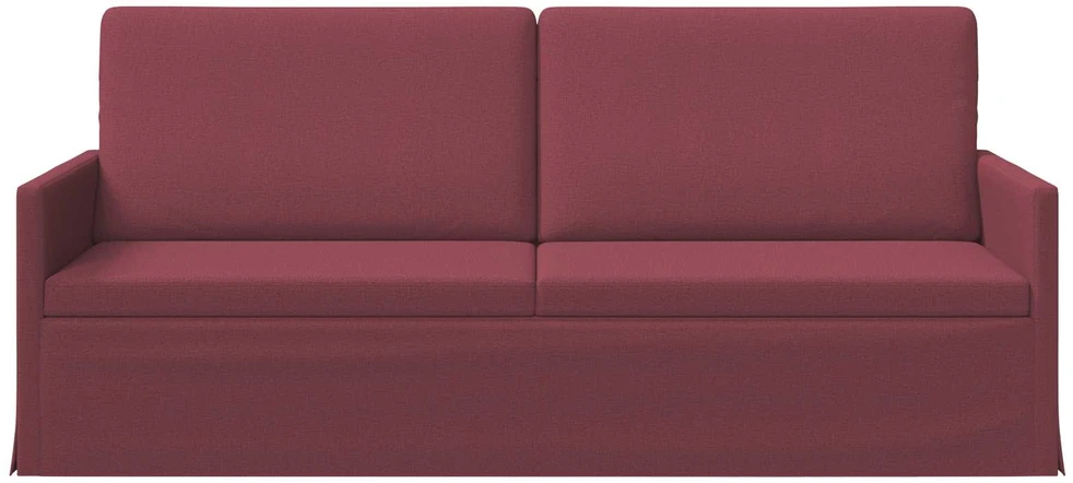 3 vietų sofa Vyno raudona 190 x 81 x 82 cm Audinys