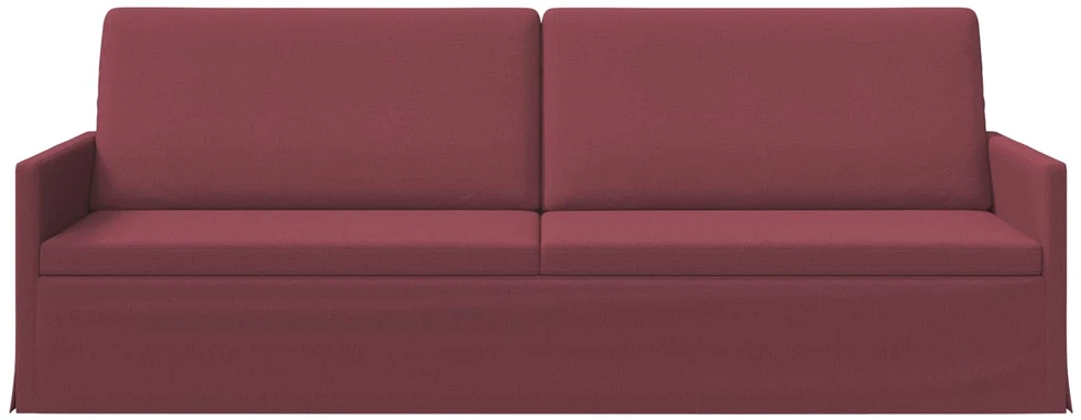 3 vietų sofa Vyno raudona 220 x 81 x 82 cm Audinys