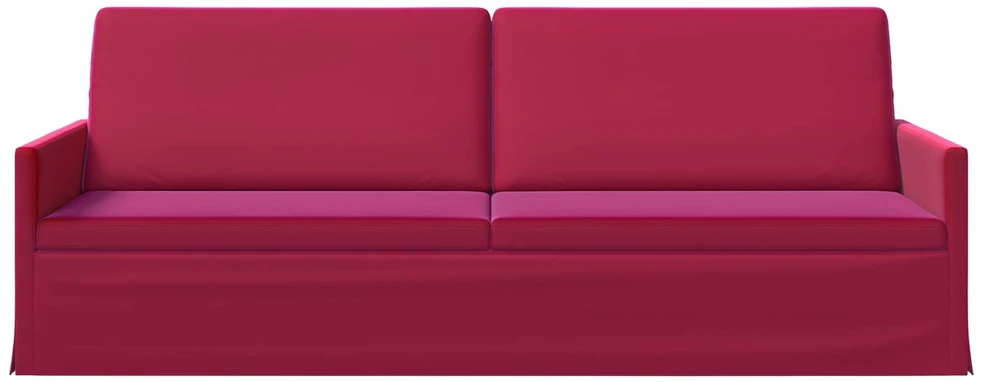 3 vietų sofa Vyno raudona 220 x 81 x 82 cm Aksomas