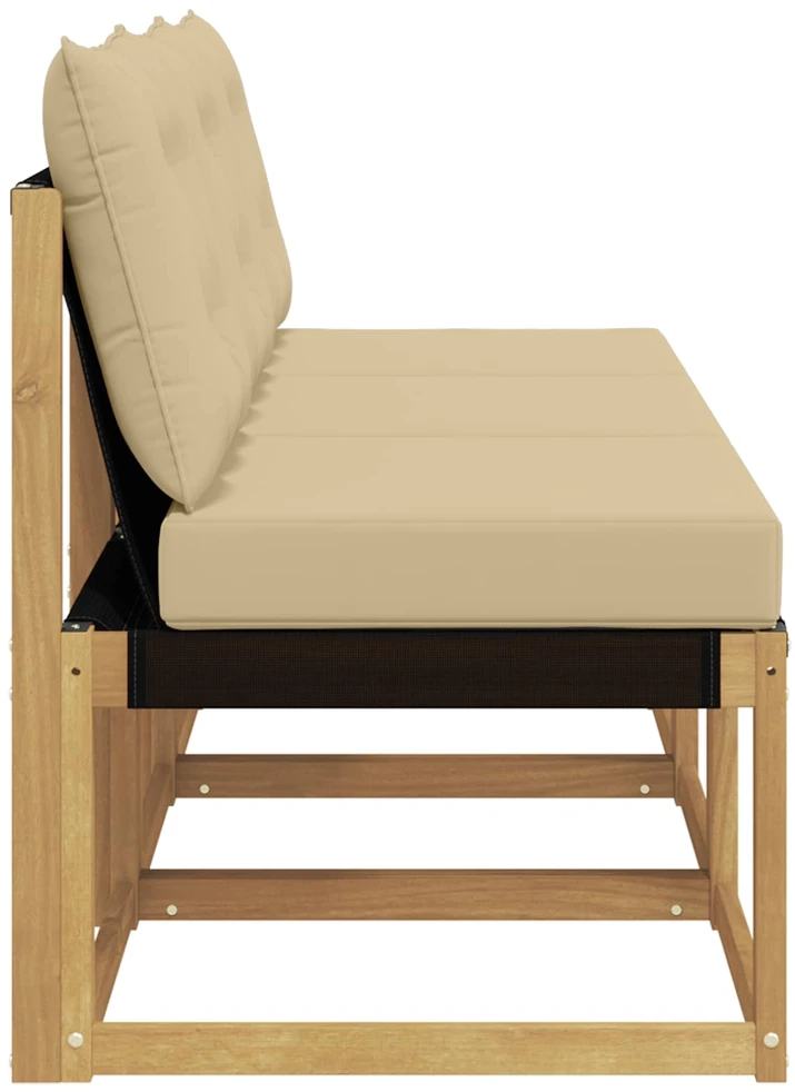 3 vnt. Lauko Vidurinis Sofa Balta