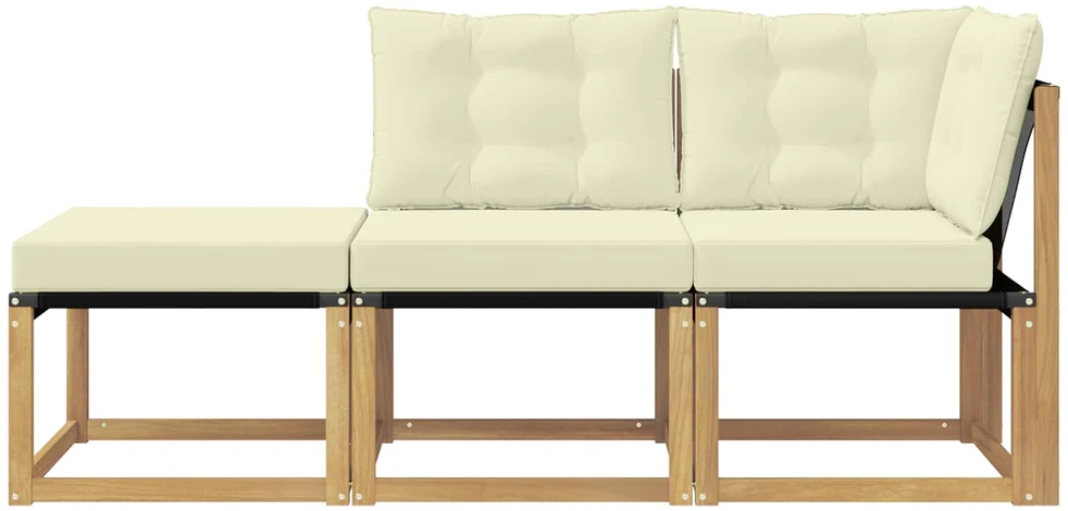 3 vnt. Sekcija sofa vienetai Balta
