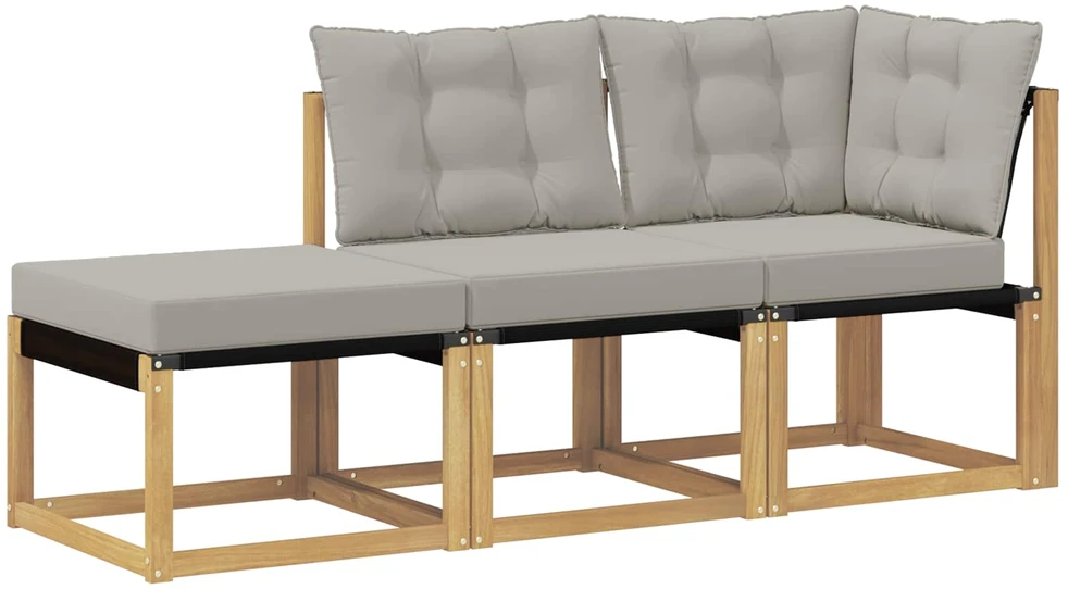 3 vnt. Sekcija sofa vienetai Balta