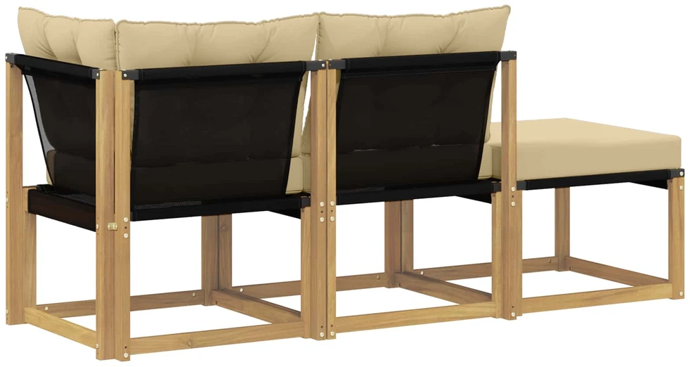 3 vnt. Sekcija sofa vienetai Balta