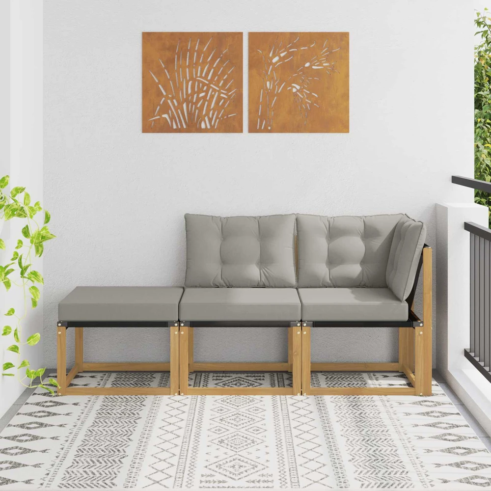 3 vnt. Sekcija sofa vienetai Balta