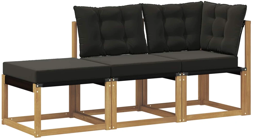 3 vnt. Sekcija sofa vienetai Balta