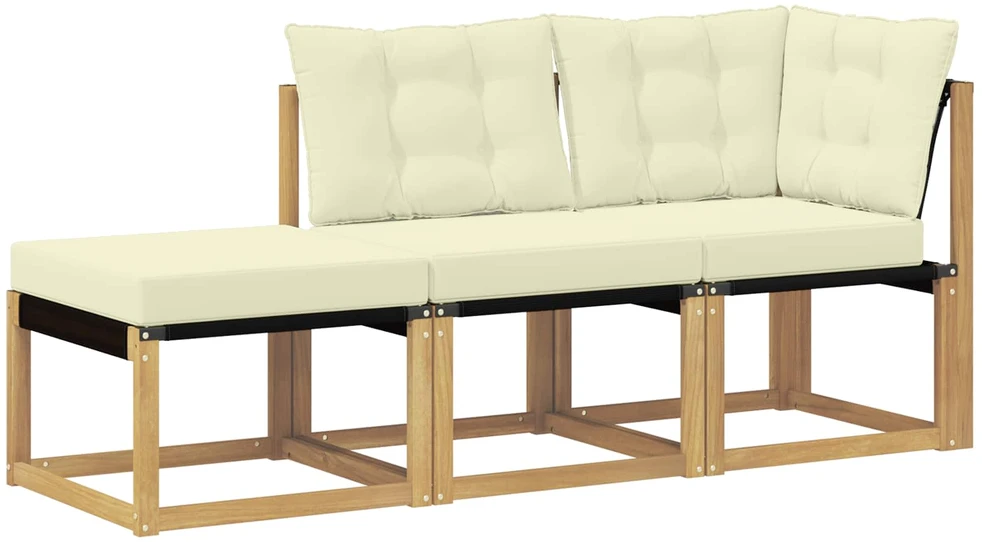 3 vnt. Sekcija sofa vienetai Balta