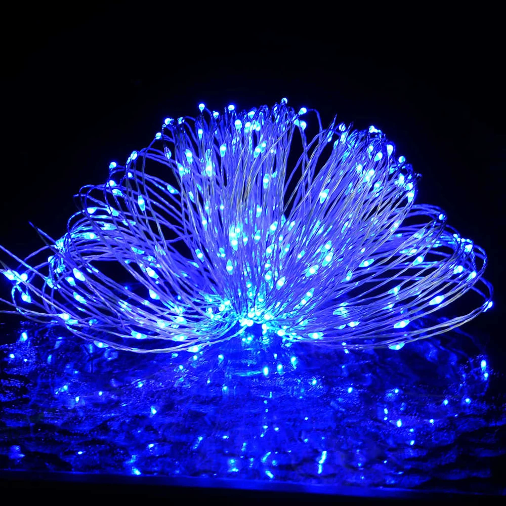 300 LED lempučių girlianda, mėlynos spalvos, 30m