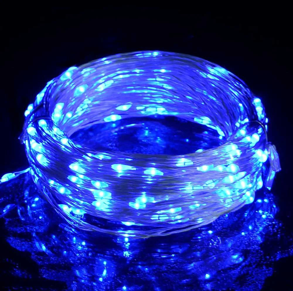 300 LED lempučių girlianda, mėlynos spalvos, 30m