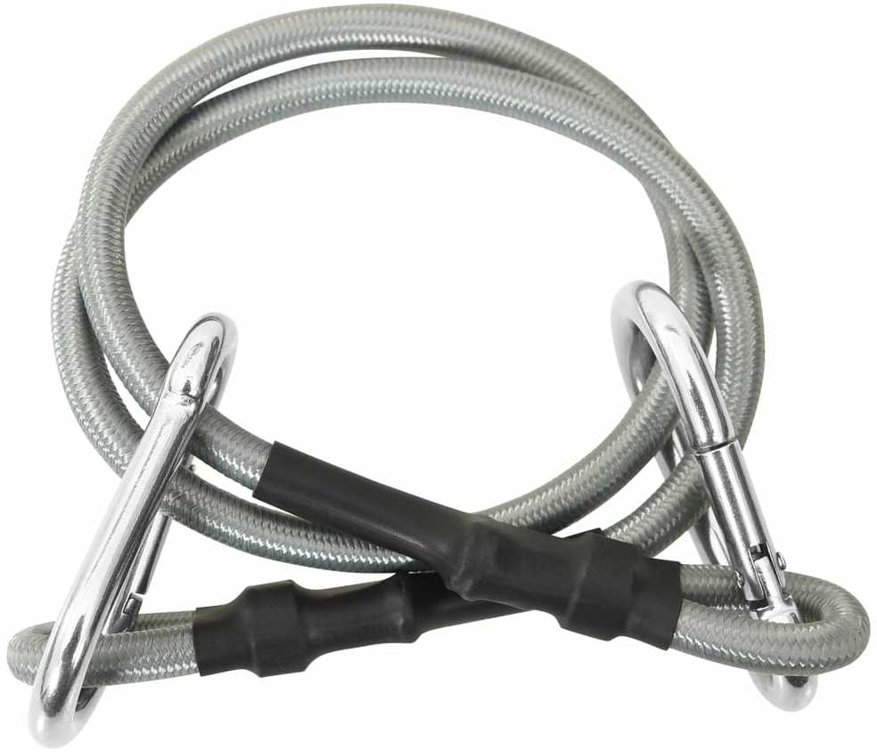 310252 Ropes with Carabiner 4 pcs Rubber