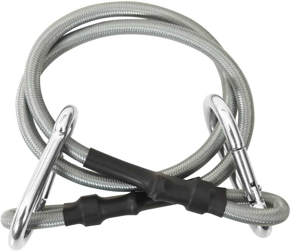 310252 Ropes with Carabiner 4 pcs Rubber