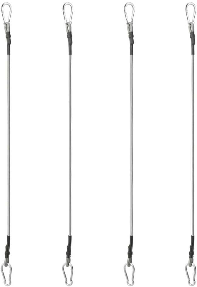 310252 Ropes with Carabiner 4 pcs Rubber