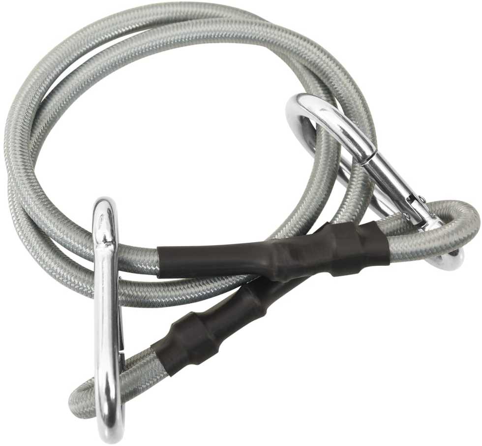 310252 Ropes with Carabiner 4 pcs Rubber