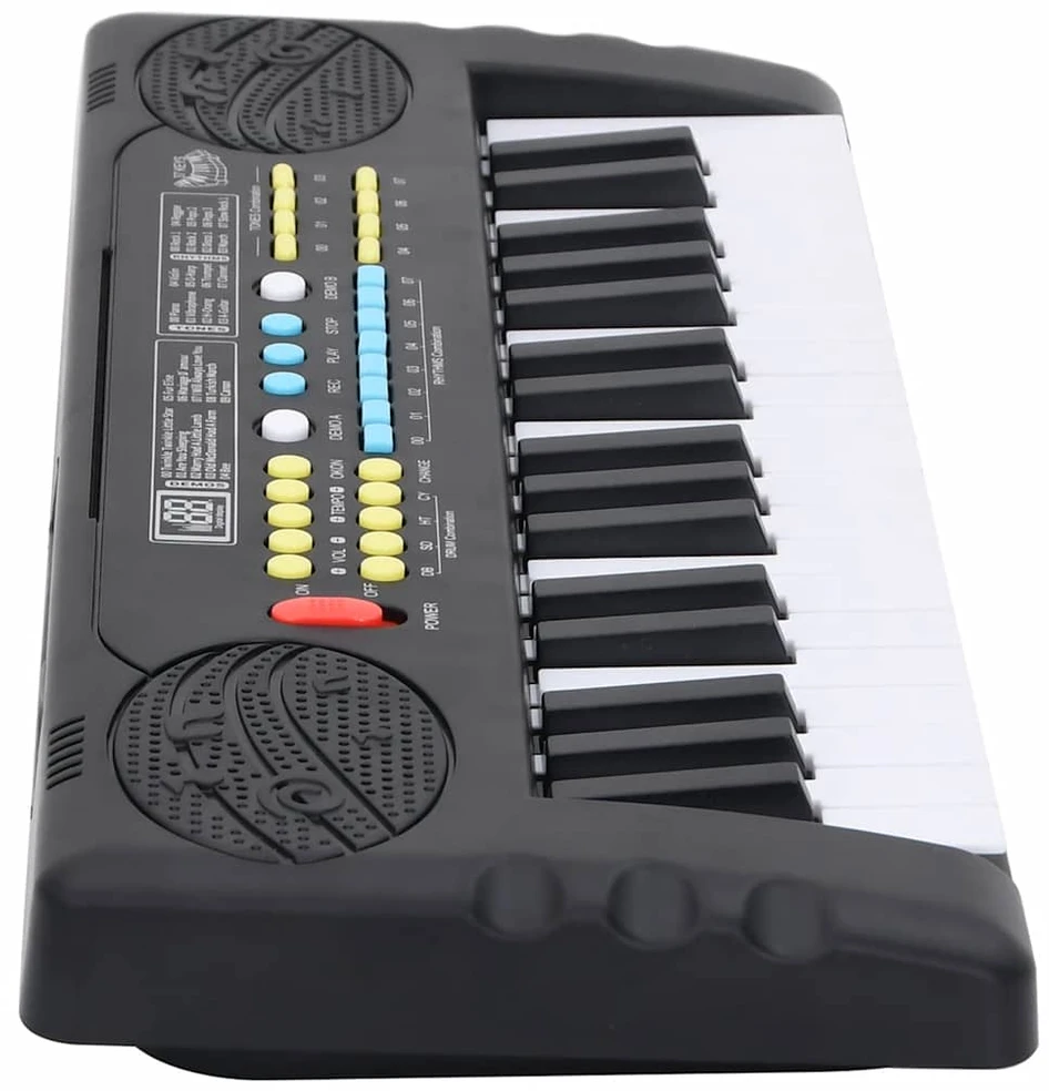 37 klavišų elektrinis pianinas su mikrofonu vaikams