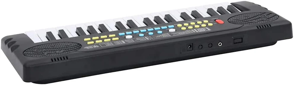 37 klavišų elektrinis pianinas su mikrofonu vaikams