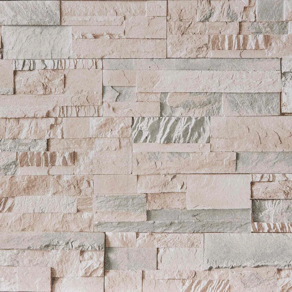 3D akmens tapetai Smėlio 10 x 0,53 m Nekvėpuojantis audinys