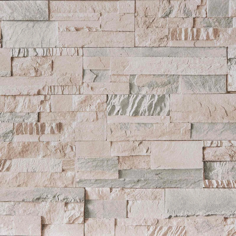 3D akmens tapetai Smėlio 10 x 0,53 m Nekvėpuojantis audinys