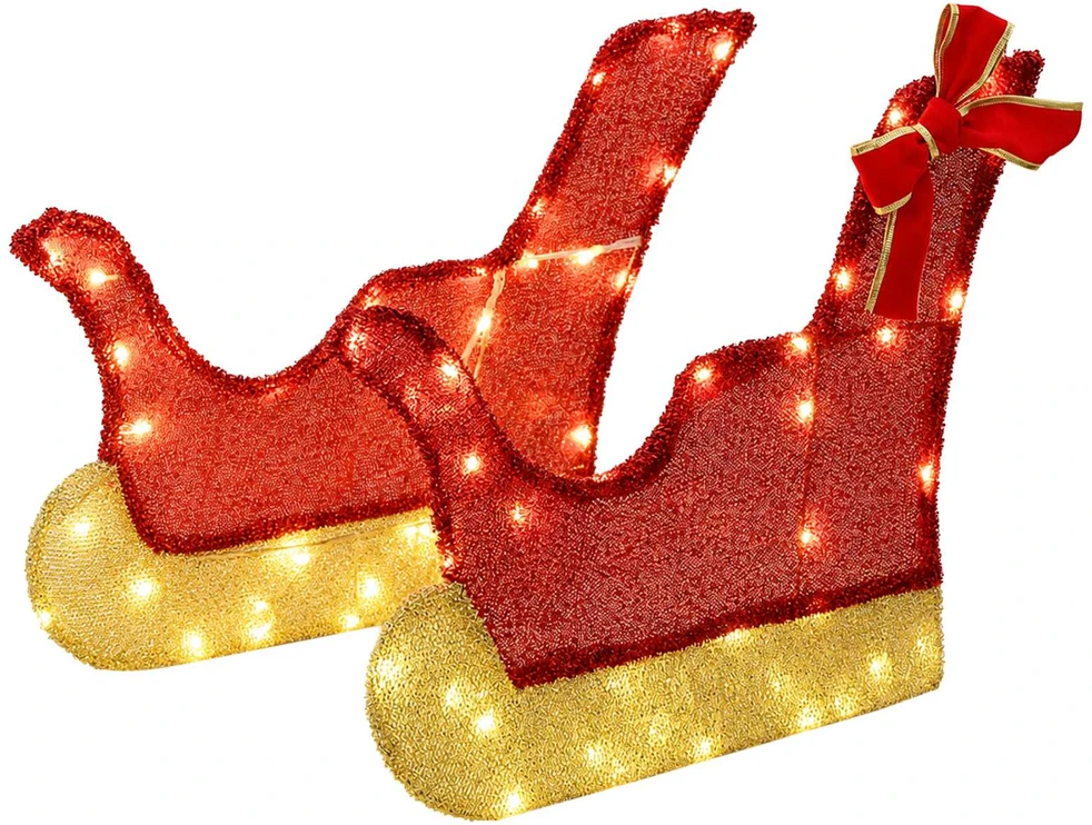 3D kalėdinis elnias su rogėmis LOVIISA 3 vnt. 160 LED