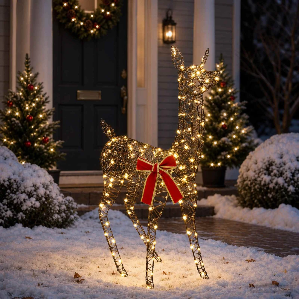 3D Kalėdų elnias LOVIISA 110 LED Šilta balta 70 x 26 x 100 cm