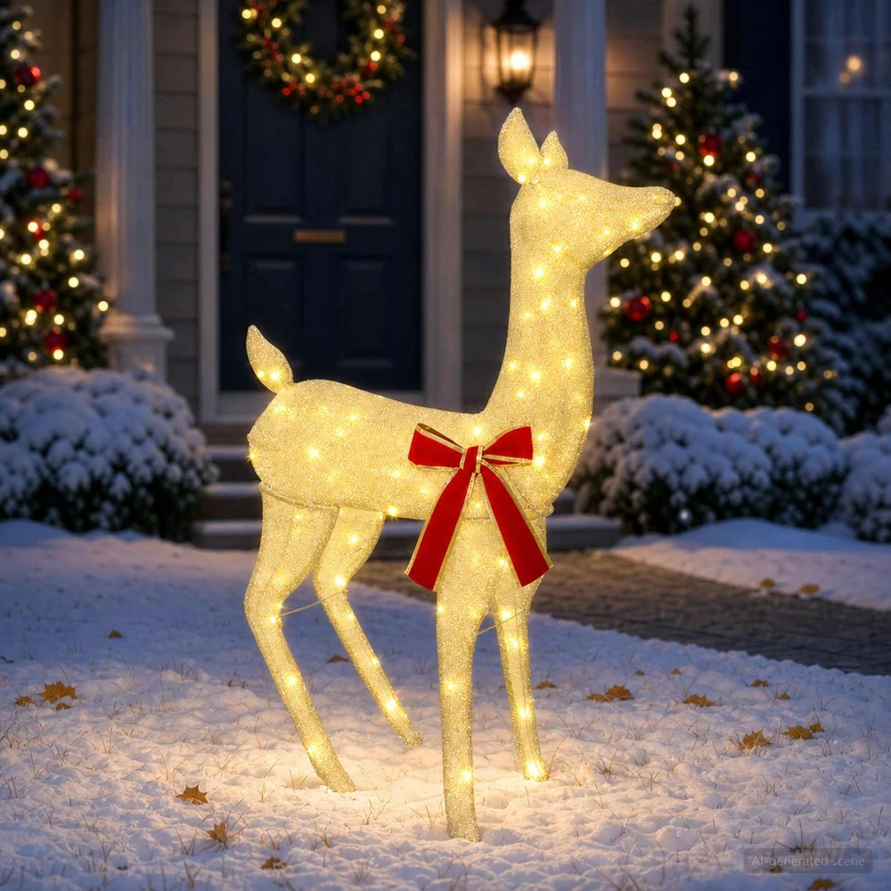 3D Kalėdų elnias LOVIISA 110 LED Šilta balta 70 x 26 x 100 cm