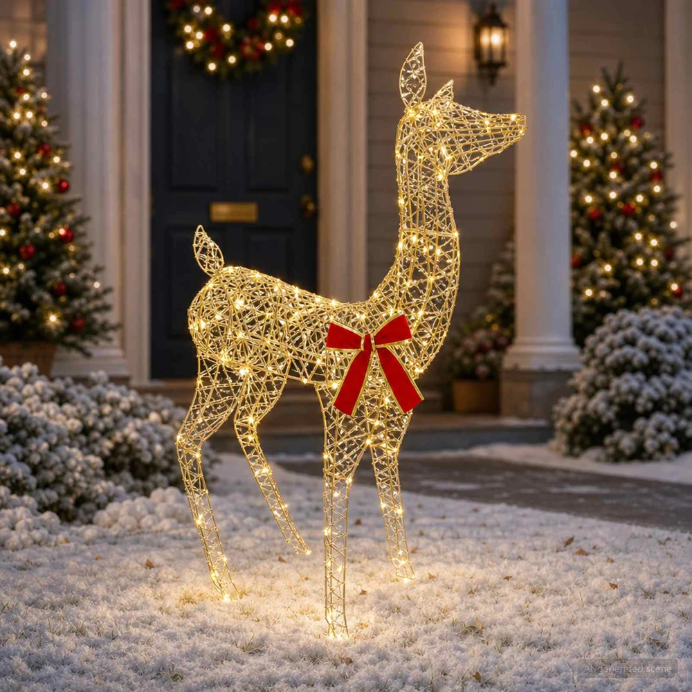3D Kalėdų elnias LOVIISA 110 LED Šilta balta 70 x 26 x 100 cm