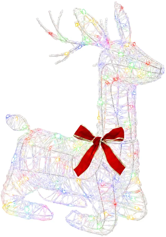 3D Kalėdų elnias LOVIISA 140 LED Įvairių spalvų 55 x 22 x 63 cm