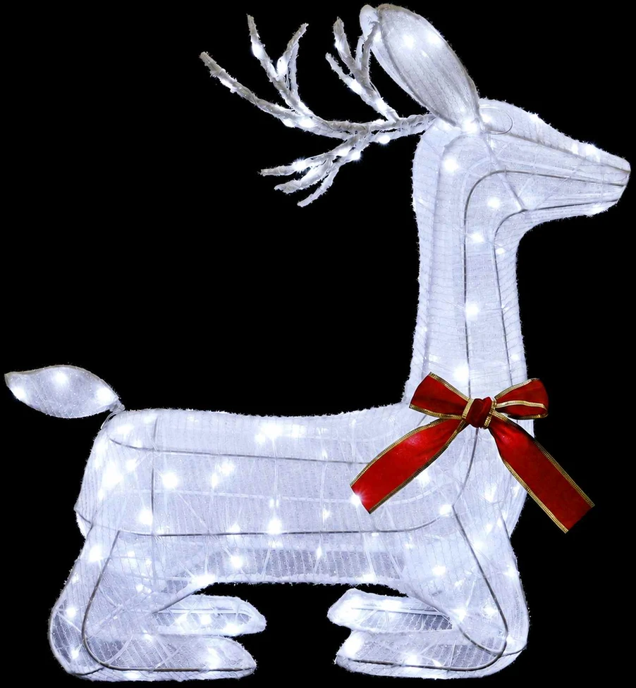 3D Kalėdų elnias LOVIISA 140 LED Šalta balta 55 x 22 x 63 cm