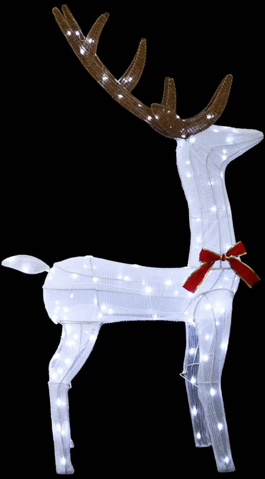 3D Kalėdų elnias LOVIISA 140 LED Šalta balta 70 x 26 x 128 cm