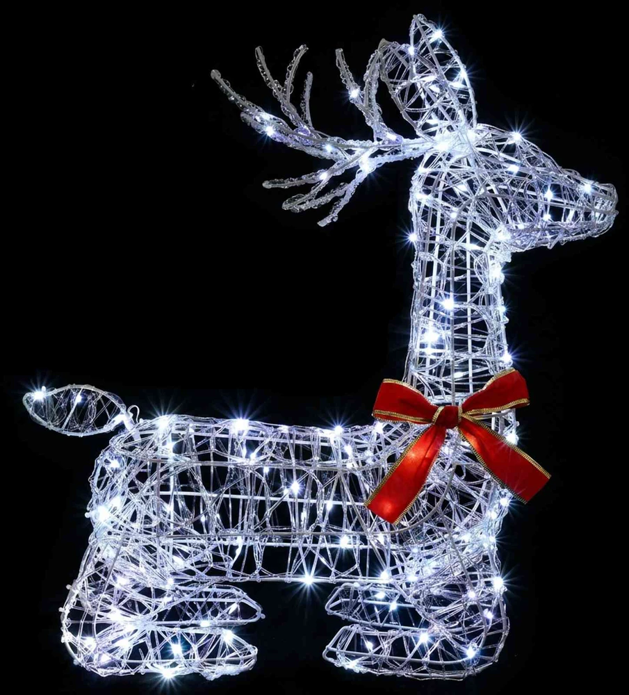 3D Kalėdų elnias LOVIISA 140 LED Šalta balta 55 x 22 x 63 cm