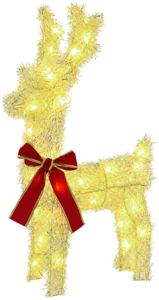 3D Kalėdų elnias LOVIISA 2 vnt. 80 LED Šilta balta