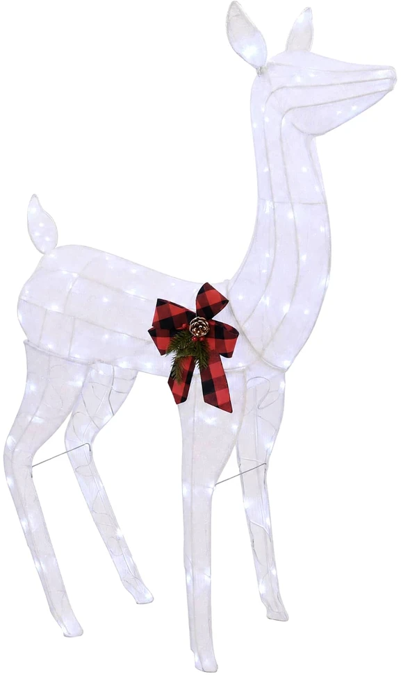 3D Kalėdų elnias LOVIISA 200 LED Šalta balta 96 x 40 x 140 cm