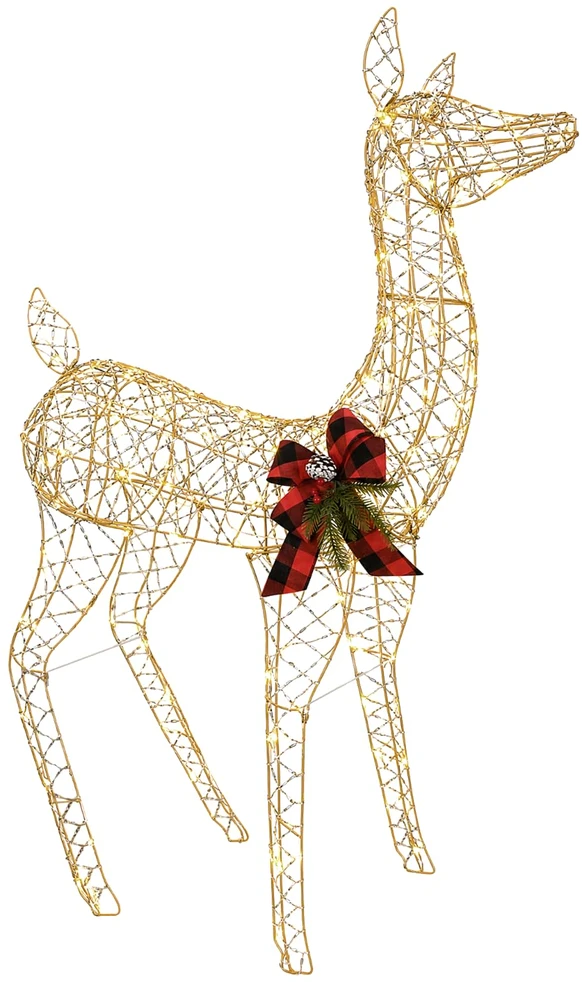 3D Kalėdų elnias LOVIISA 200 LED Šilta balta 96 x 40 x 140 cm