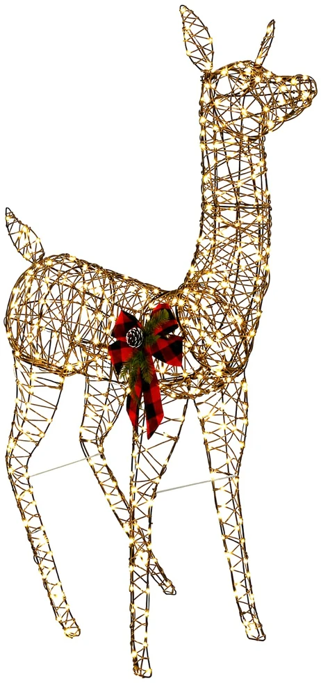 3D Kalėdų elnias LOVIISA 200 LED Šilta balta 96 x 40 x 140 cm