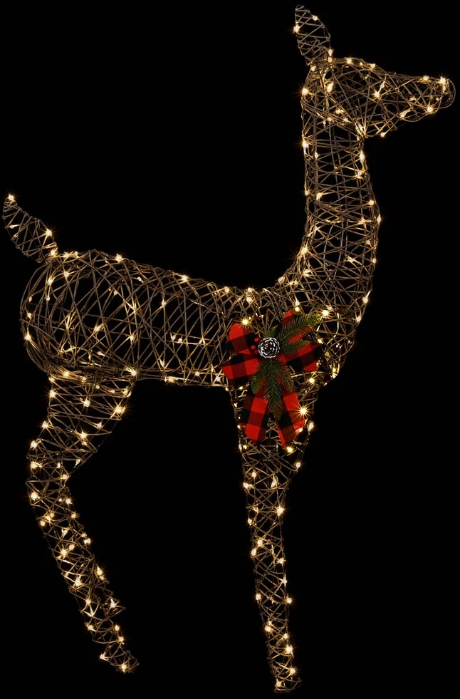 3D Kalėdų elnias LOVIISA 200 LED Šilta balta 96 x 40 x 140 cm
