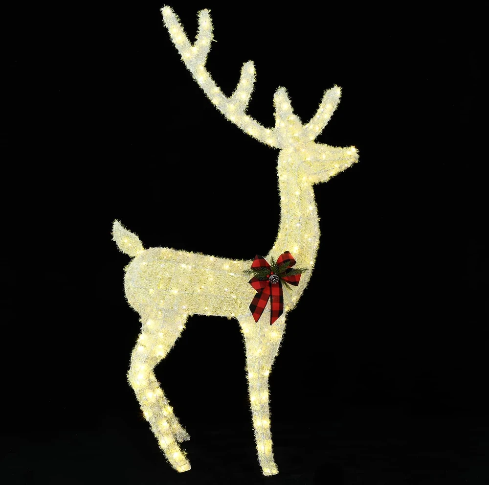 3D Kalėdų elnias LOVIISA 250 LED Šilta balta 96 x 40 x 180 cm