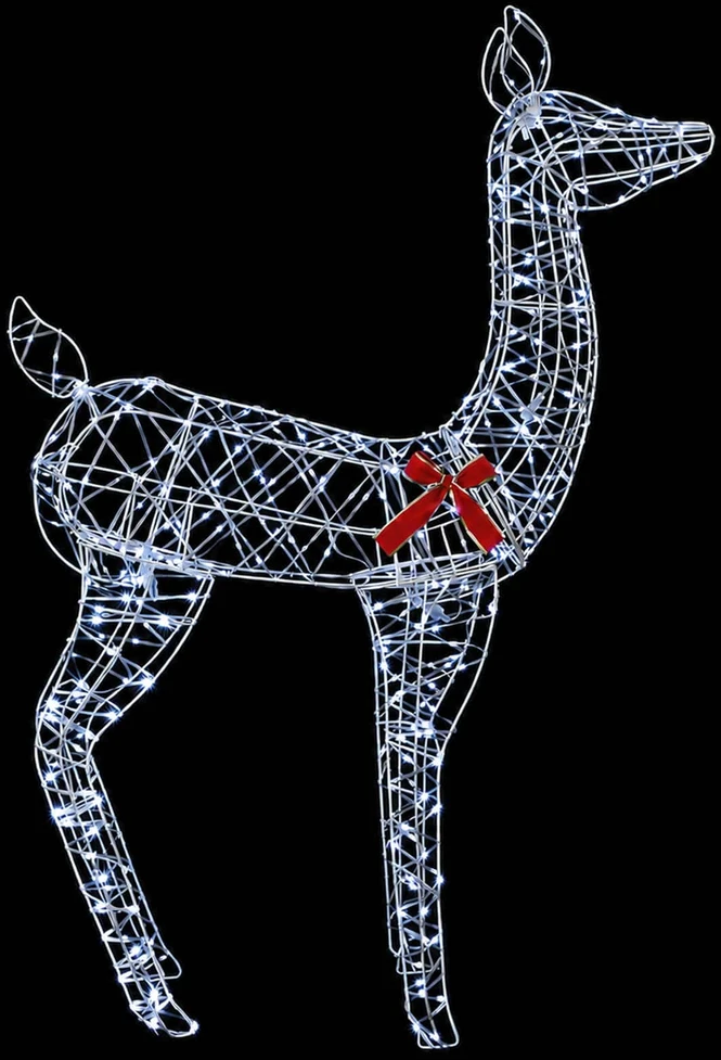 3D Kalėdų elnias LOVIISA 285 LED Šalta balta 70 x 26 x 100 cm