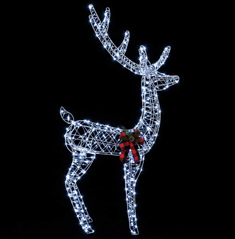 3D Kalėdų elnias LOVIISA 560 LED Šalta balta 96 x 40 x 180 cm